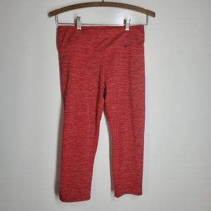 Red Variegated Nike Dri-Fit Leggings.  Size S